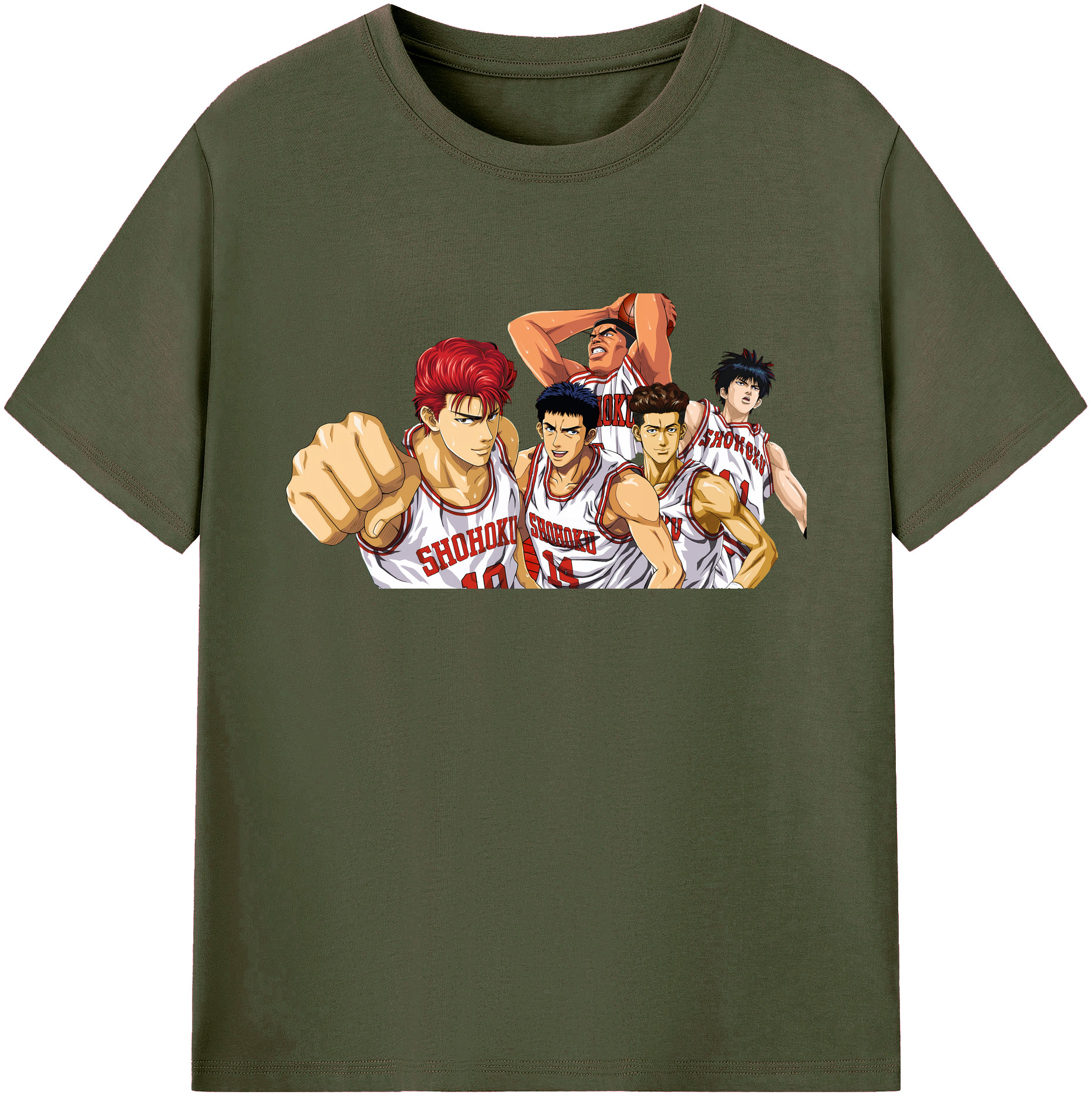（画像用） SLAM DUNK／スラムダンク 綿100％ メンズ半袖Tシャツ｜肌触りやわらか＆通気性